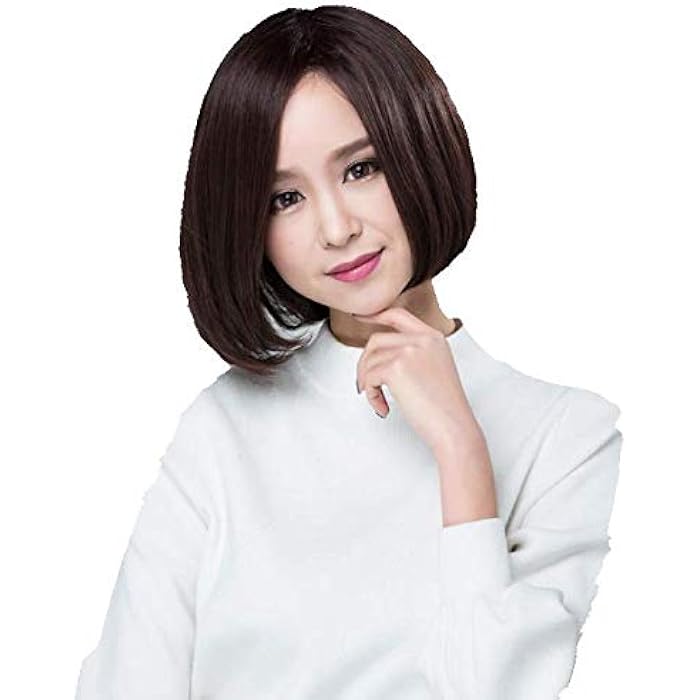 DILLARDS Wig Wave Head Chemical Fiber High Temperature Wire Short Straight Hair Ladies - Image 5